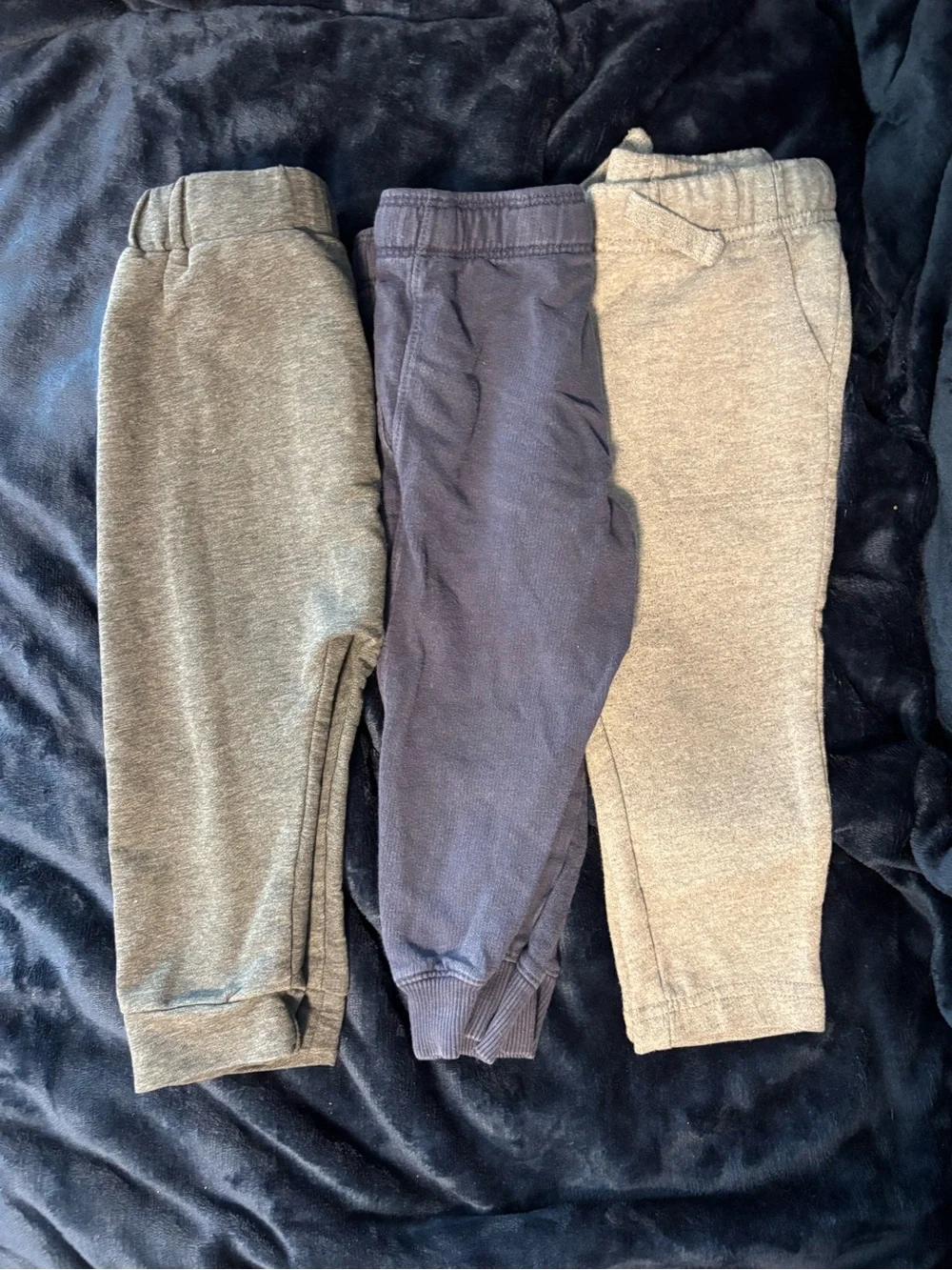 Trio Jogger Pants - Navy, Gray, and Dark Gray— 18-24M —Osh Kosh and Carter’s